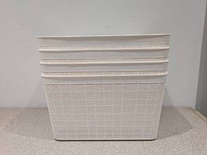 lot 100 image: NEW BELLA MASON BASKETS (4PK.)