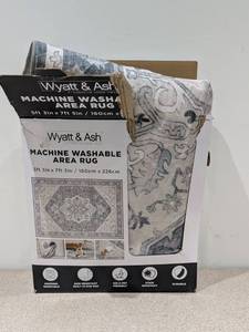 lot 78 image: NEW WYATT & ASH DARYA MACHINE WASHABLE AREA RUG