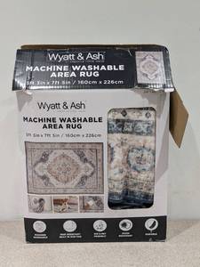 lot 81 image: WYATT & ASH GERALDINE MACHINE WASHABLE AREA RUG