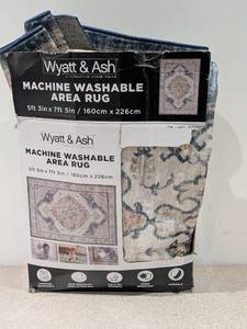 lot 85 image: WYATT & ASH GERALDINE MACHINE WASHABLE AREA RUG