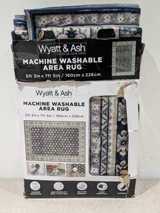 lot 84 image: WYATT & ASH BEATRICE MACHINE WASHABLE AREA RUG