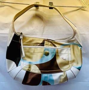 lot 8 image: Coach Ergo Ootic Scarf Print Hobo Handbag