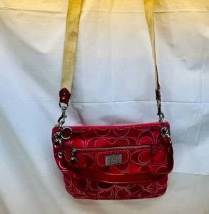 Coach Popp Signature Lurex Purse Shoulder or Crossbody