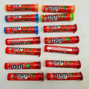 lot 40 image: 14x 1.74oz m&m Minis 5-plain and 9 Peanutbutter