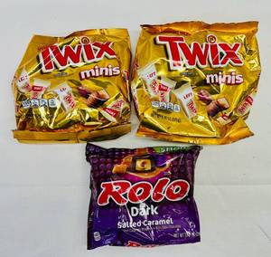 lot 70 image: 2x Twix Minis & 1 Dark Rolo