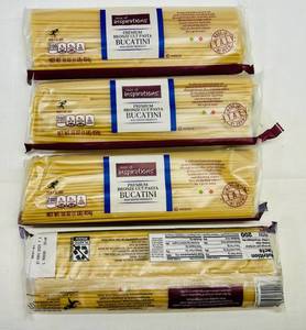 lot 76 image: 4x 1lb Premium Bronze Cut Pasta Bucatini-Taste of Inspirations 122025