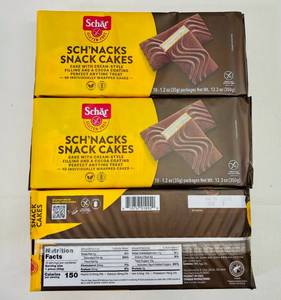 lot 81 image: 3x 10-1.2oz pkgs Schnacks Snack Cakes-Gluten Free-32025
