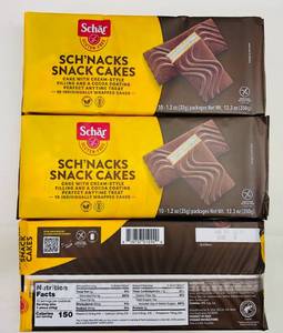 lot 83 image: 3x 10-1.2oz pkgs Schnacks Snack Cakes-Gluten Free-32025