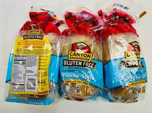 lot 88 image: 3x 14.4oz(6ct) Canyon Bakehouse Brioche-Style Sweet Rolls Gluten Free-Use by 42025