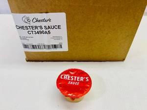 lot 390 image: 100x 1.5oz Chesters Sauce