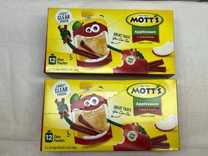 lot 348 image: 2x12 3.2oz pouches Motts Applesauce-cinnnamon