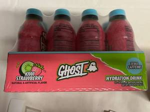 lot 392 image: MM. 12x 16.9oz Ghost Hydration Drink-Strawberry Kiwi