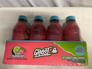 lot 391 image: MM. 12x 16.9oz Ghost Hydration Drink-Strawberry Kiwi