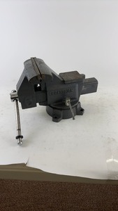 lot 111 image: Used Craftsman 6-Inch Bench Vise with Swivel Base