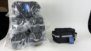 lot 448 image: Set of 6 Insulated Bike-mounted KoolPaks with Reflective Trim