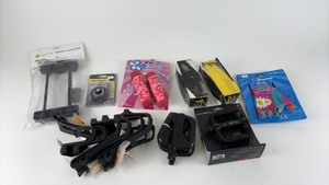 lot 533 image: Assorted Bike Accessories Collection - Grips, Pedals, Gloves, and More