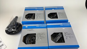 lot 548 image: Lot of 4 Shimano Front Chainwheel Sets with Crankset