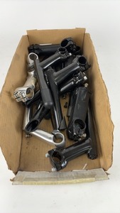 lot 655 image: Lot of Mixed Bicycle Stem Set in Black and Silver