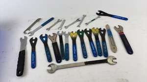 lot 705 image: Collection of 20 Used Bicycle Wrenches and Spanners