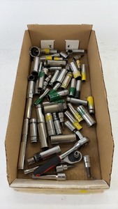 lot 708 image: Collection of Mixed Socket Wrenches and Accessories