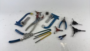 lot 710 image: Collection of Bicycle Tools including Pliers and Wrenches