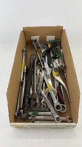 lot 727 image: Collection of Assorted Hand Tools Including Wrenches and Pliers
