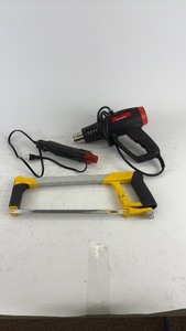lot 741 image: Professional Heat Gun with Stanley Hacksaw Set