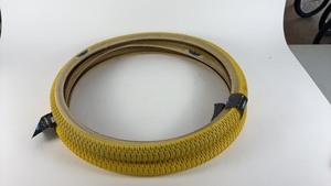 lot 156 image: Pair of 26x2.0 SE Bikes Yellow Skinwall Bicycle Tires by Veetire Co.
