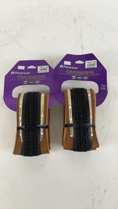 lot 205 image: Pair of Panaracer GravelKing Bicycle Tires 700x32C TLC