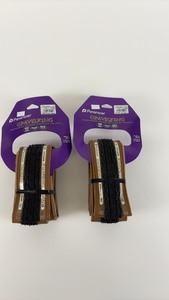 lot 208 image: Pair of Panaracer GravelKing SS Folding Bike Tires 700x28c