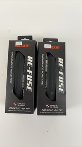 lot 219 image: Set of 2 Maxxis RE-FUSE Endurance Road Tires 700x25C 60 TPI