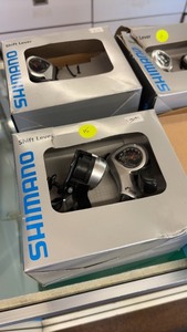 lot 273 image: New Shimano Bicycle Gear Shift Levers Set