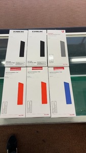 lot 290 image: Set of 6 Trek and Bontrager Gel Cork Handlebar Tapes in Various Colors