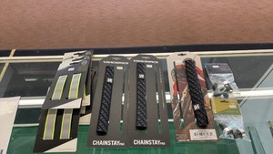 lot 297 image: Assorted Bicycle Accessories including Race Face Chainstay Pads