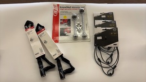 lot 334 image: Bicycle Security Skewer Set with Cable Locks and Strap Lanyards