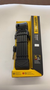 lot 339 image: Kryptonite Keeper 510 Folding Lock with Key