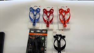 lot 341 image: Variety Pack of Bicycle Water Bottle Cages - Bontrager and SKS
