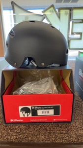 lot 394 image: TSC Classic Matte Black Helmet LXL