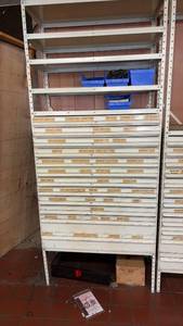 lot 4 image: Equipto Commercial Bolt Organizer with Multiple Drawers