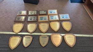 lot 2 image: Collection of Schwinn Thousand Club Dealer Award Plaques - 1970s to 1990s