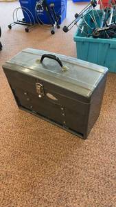 lot 92 image: Vintage Union Steel Chest filled with Assorted Hand Tools