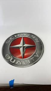 lot 118 image: Schwinn Quality Metal Sign with Star Emblem