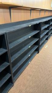 lot 746 image: Wooden Shelving Units Previously Used for Skate Storage