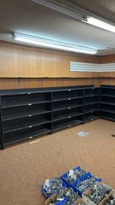 lot 747 image: Wooden Skate Storage Shelving Unit
