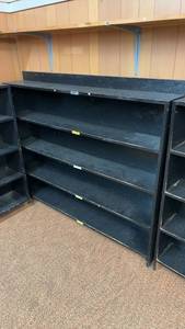 lot 748 image: Wooden Shelving Unit for Storage, 61.5 Long