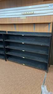 lot 749 image: Used Wooden Shelving for Skate Storage, 69x48x10 Inches
