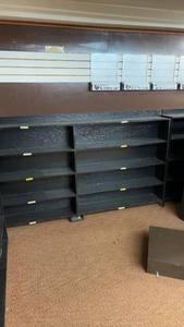 lot 751 image: Wooden Shelving Units for Storage