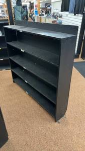 lot 754 image: Wooden Shelving Unit for Storage 55 Long