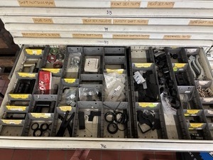 lot 316 image: BMX Crank Parts, Seatpost Parts, Generator Parts