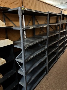 lot 757 image: Metal Shelving - Two Units